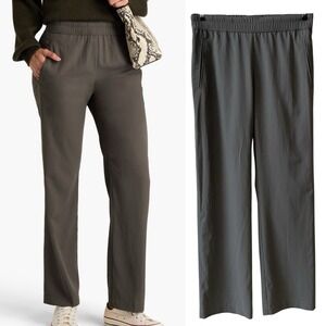 James Perse Womens Green Shell‎ Straight Leg Pants Pull On Jogger Travel Light 2